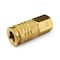 Primefit Universal Coupler Brass 1/4" x 1/4" Female NPT UC1414FB - alternate 1
